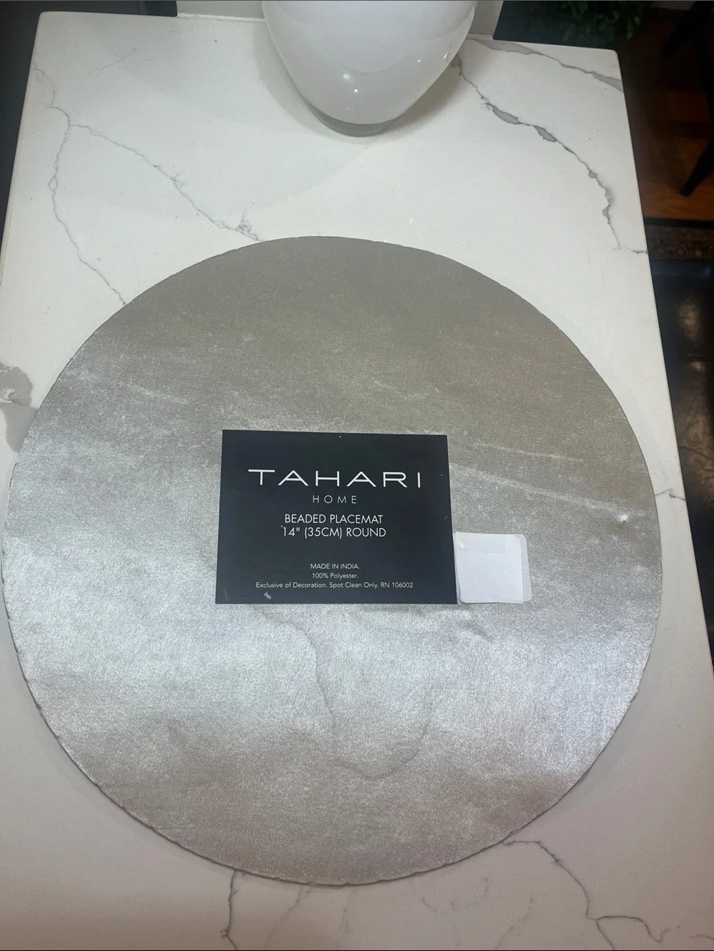 Tahari FALL LEAVES Beaded Placemat Charger 14” Multicolor Fall Thanksgiving NEW